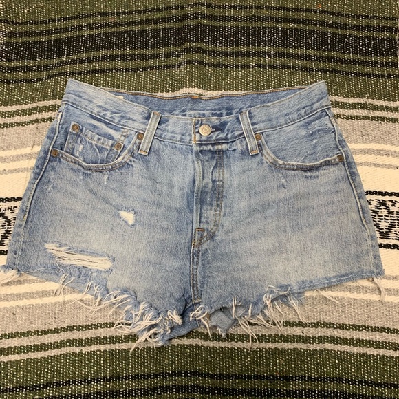 Levi's Pants - Levi’s 501 distressed cut off jeans shorts